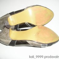 Сребърни обувки 37н. , снимка 5 - Дамски обувки на ток - 18185892