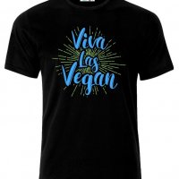 Мъжка тениска Viva Las Vegan , снимка 1 - Тениски - 21489435
