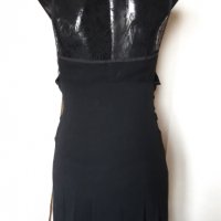 Черна рокля трико и дантела М, снимка 3 - Рокли - 24708816