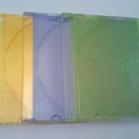 Кутия за CD slim цветна - CD BOX, нови кутии, снимка 1 - Други - 21830672