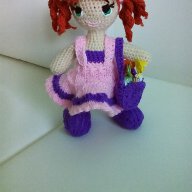 Кукла плетена играчка кукла Анита, снимка 7 - Кукли - 14736125