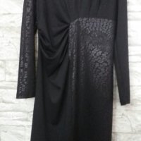 Елегантна черна рокля, снимка 1 - Рокли - 25034656
