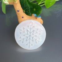 Фина снежинка висулка силиконов молд фондан смола бижута украса, снимка 1 - Други - 26163533