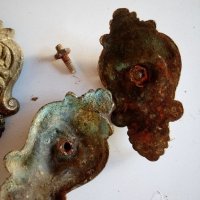 стари метални апликации,обков, снимка 5 - Антикварни и старинни предмети - 21744481