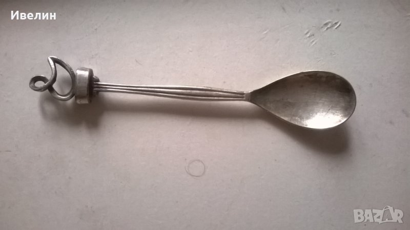 посребрена лъжичка за кафе, снимка 1