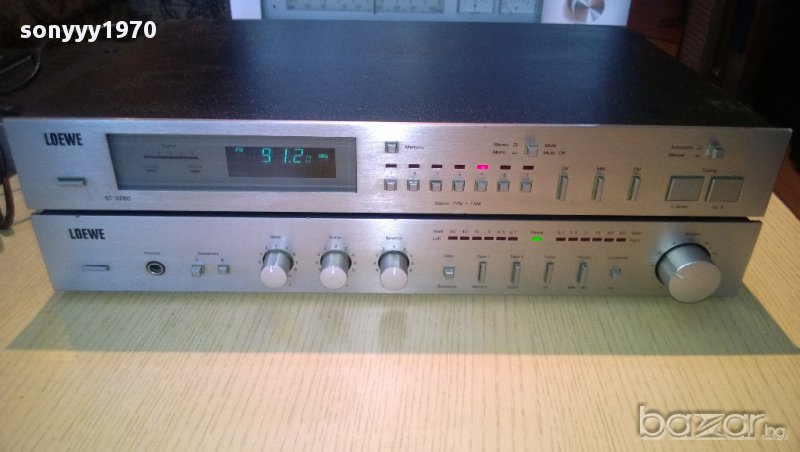 loewe sa 3480 stereo amplifier+loewe st 3280 synthesizer tuner-внос швеицария, снимка 1