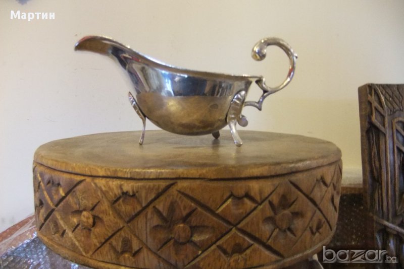 Стар масивен посребрен - Съд !  (01061), снимка 1