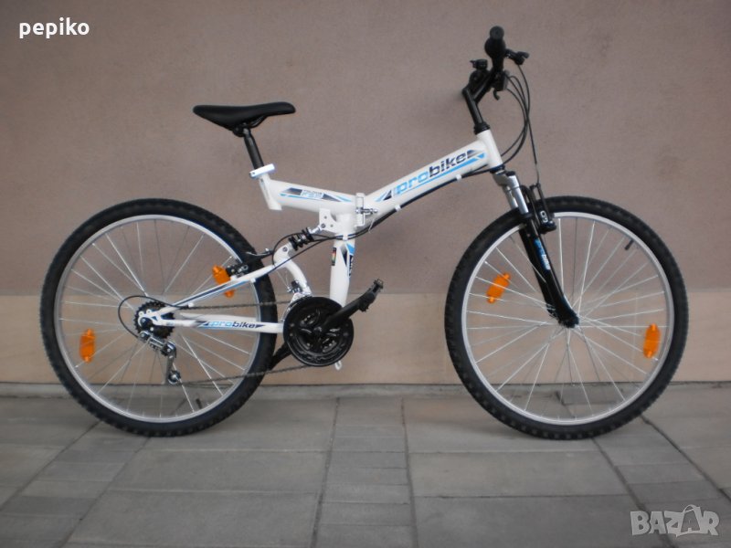 Продавам колела внос от Германия сгъваем велосипед велосипед FSP 26 цола преден и заден амортисьор, снимка 1
