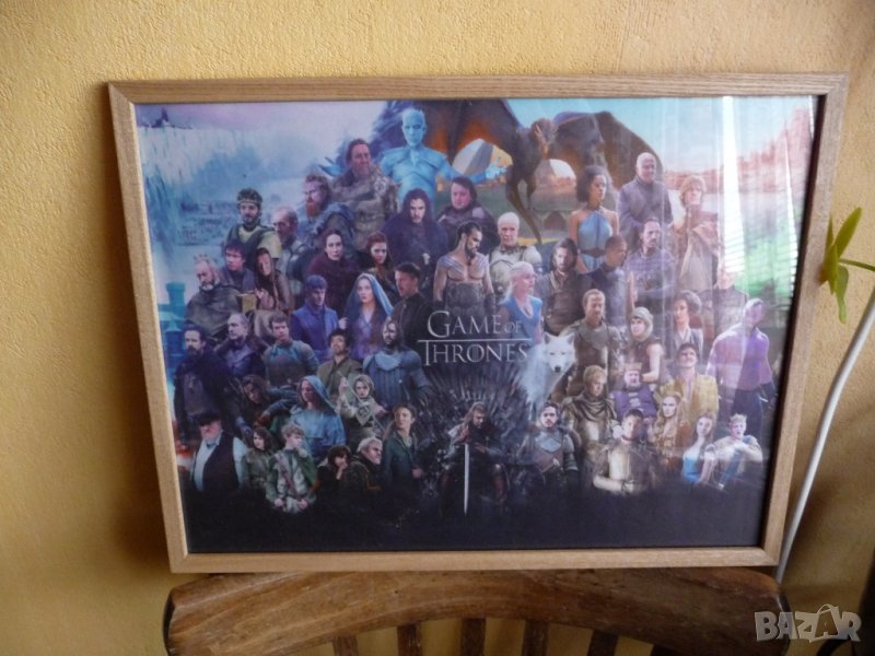 Games of Thrones Игра на тронове картина Старк Таргариен меч, снимка 1