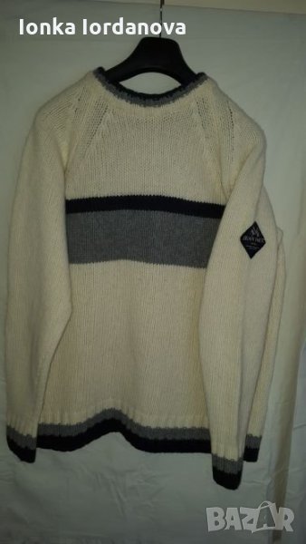 Мъжки пуловер-мек и топъл, Размер L, снимка 1