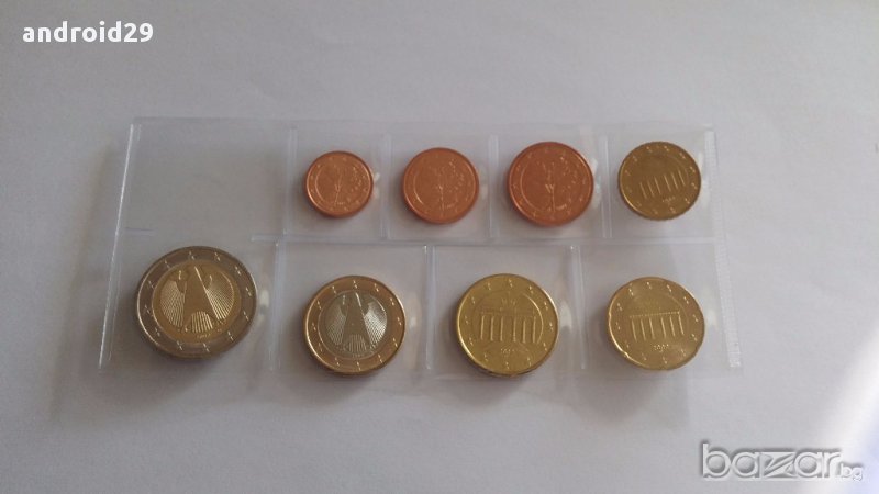 Германия Евро Монети - пълен сет 2002 г., снимка 1