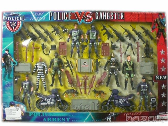 Детска играчка комплект Полиция срещу Престъпници 291171, снимка 1