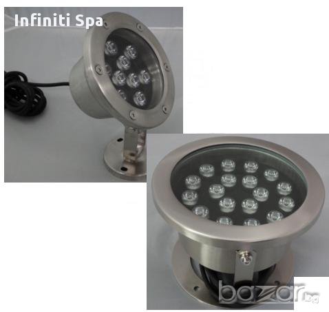 LED прожектор за фонтан от неръждаема стомана PoolZone, снимка 1