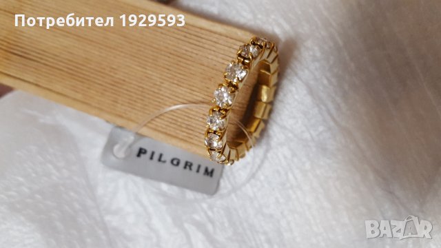 Пръстен с камъни марка Pilgrim, снимка 1 - Пръстени - 22581956