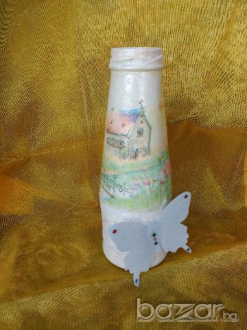 Декоративна бутилка "Носталгия", снимка 2 - Декорация за дома - 20577868