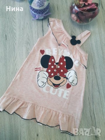 Рокля с Minie, една презрамка, снимка 2 - Бебешки рокли - 25183141