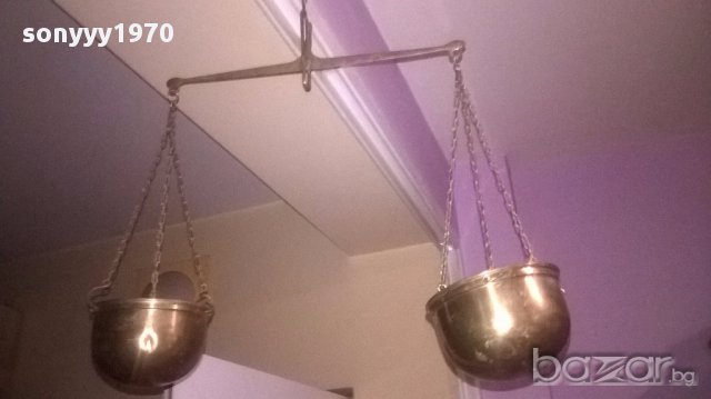 Ретро везна-мед/месинг-40х36х12см-внос швеицария