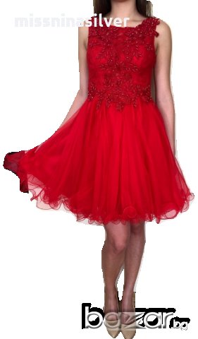 Бална  рокля в червено - НОВО!, снимка 8 - Рокли - 20842263
