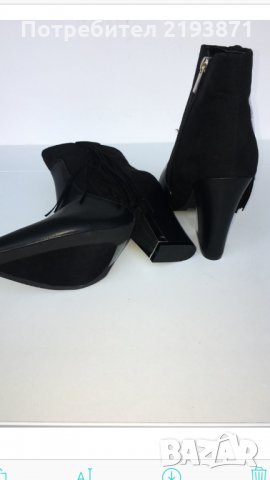 Черни боти марка JustFab номер 40, снимка 4 - Дамски боти - 24265328