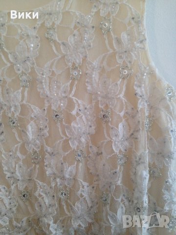 Рокля цвят шампанско, снимка 4 - Рокли - 22744071