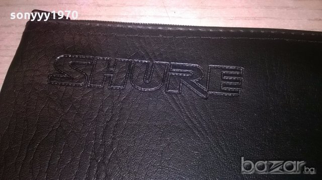 shure-кожен калъф//кеис за микрофон, снимка 2 - Микрофони - 19239311
