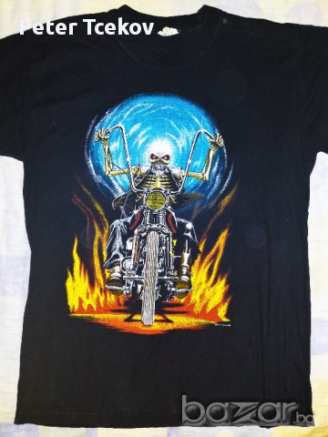 РОКЕРСКА МЕТАЛ МОТО ТЕНИСКА РИЗА - голям избор над 100 бр., снимка 3 - Тениски - 14790544