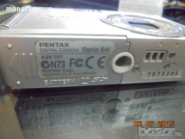 фотоапарат Pentax Optio S4i, снимка 2 - Фотоапарати - 11171212