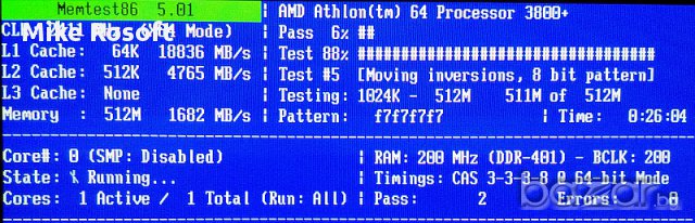 Памет 1х512 MB RAM DDR1 (DDR400) Infineon, снимка 2 - RAM памет - 13442096