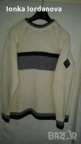 Мъжки пуловер-мек и топъл, Размер L, снимка 1 - Пуловери - 23497099