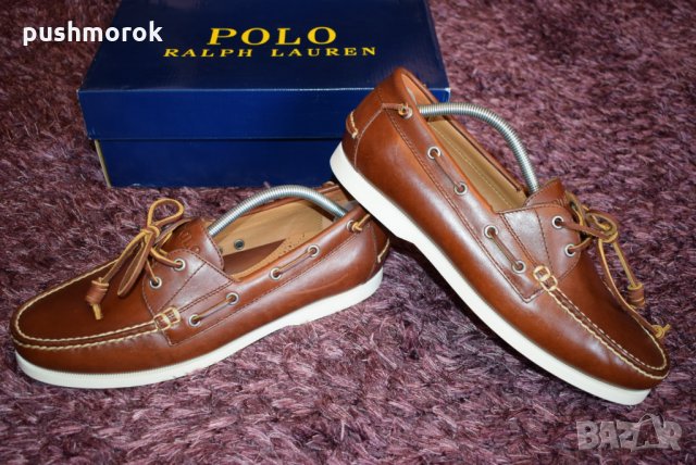 Polo Ralph Lauren Tan Merton Leather Shoes 