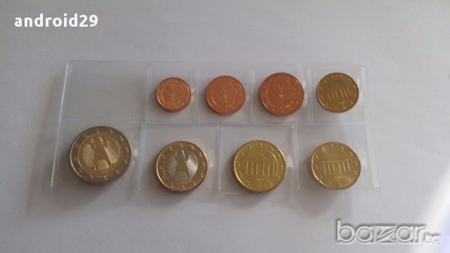 Германия Евро Монети - пълен сет 2002 г.