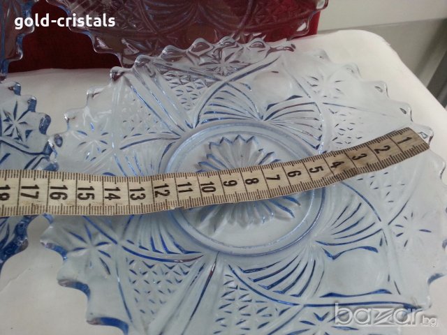 стъклени чинии цветно стъкло , снимка 9 - Антикварни и старинни предмети - 19592931