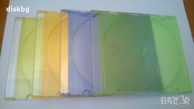 Кутия за CD slim цветна - CD BOX, нови кутии, снимка 1 - Други - 21830672