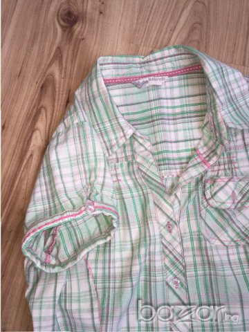 Дамска риза KENVELO, оригинал, size S, 100% памук, много нежно каре, като нова!!, снимка 2 - Ризи - 15152941
