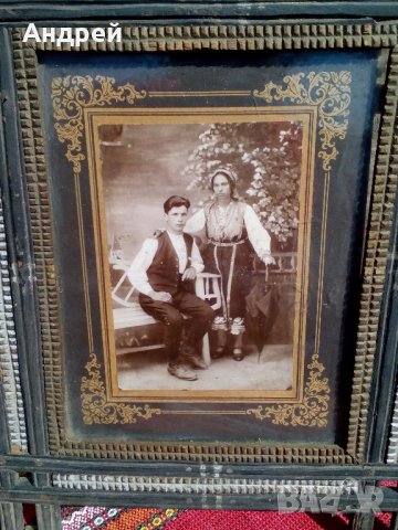 Старинна снимка,рамка #5, снимка 3 - Антикварни и старинни предмети - 22998335