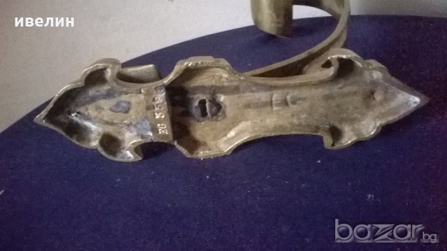 антикварна закачалка от бронз, снимка 3 - Антикварни и старинни предмети - 20409592