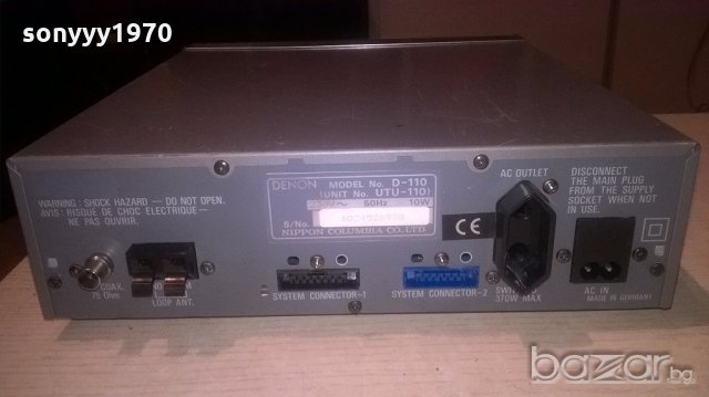 denon utu-110 tuner/rds-made in germany-внос англия, снимка 17 - Ресийвъри, усилватели, смесителни пултове - 19253393