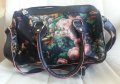 Дамска чанта с порфейл с цвятя красива стилна модерна, снимка 2