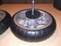 нови плътни гуми с джанти-за колесар за каяк или друго-26х7см, снимка 10
