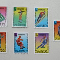 Сет марки Зимни олимпийски игри 1980, Монголия, 1980, ново,, снимка 1 - Филателия - 22432060