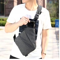 Мъжка спортно-елегантна текстилна чанта за през рамо DXYZ 31x27x19x17 , снимка 5 - Чанти - 20925079
