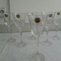 кристални чаши за вино , снимка 6 - Антикварни и старинни предмети - 23518686