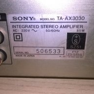 sony ta-ax3030 amplifier-made in japan-внос швеицария, снимка 11 - Ресийвъри, усилватели, смесителни пултове - 18007306