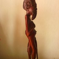 Африканска дървена  фигура  , снимка 2 - Статуетки - 17975098