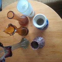 Стъклена ваза лот порцелан керамика, снимка 4 - Други стоки за дома - 25241665