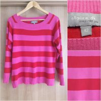 claire.dk - розов пуловер, снимка 1 - Блузи с дълъг ръкав и пуловери - 25292219