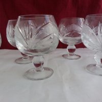 кристални чаши , снимка 1 - Антикварни и старинни предмети - 19293090