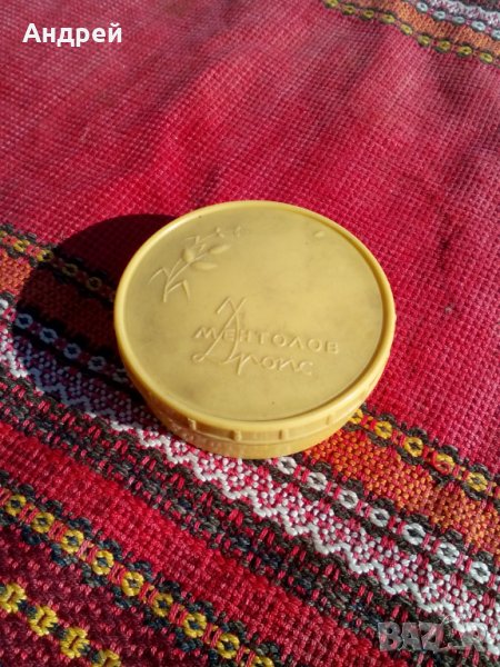 Стара кутия,кутийка от бонбони Ментолов Дропс, снимка 1