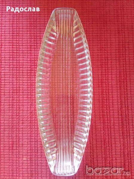 Руска чиния/плато от дебело стъкло, снимка 1