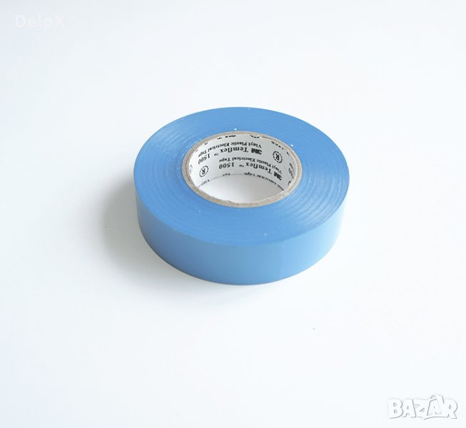 PVC изолирбанд лента синя 19mm х 20m, снимка 1